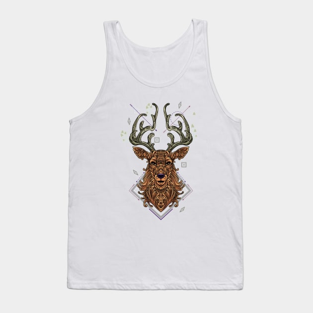 Oh Deer Tank Top by angoes25